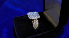 Men's Square Diamond Ring