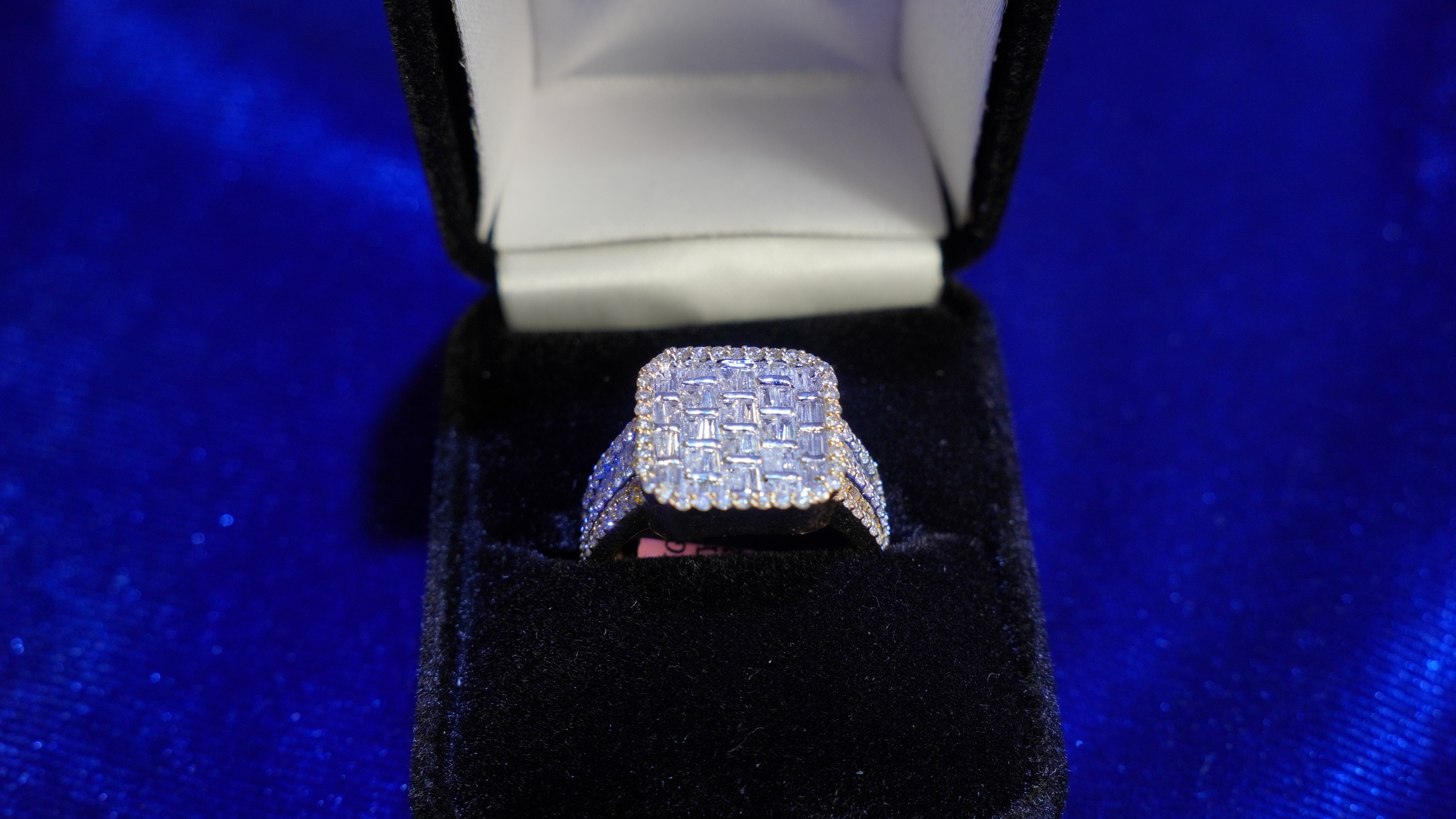 Men's Square Diamond Ring