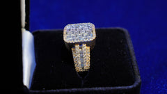 Men's Square Diamond Ring
