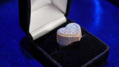 Diamond Gold Heart Ring 2.8CTW 10KT