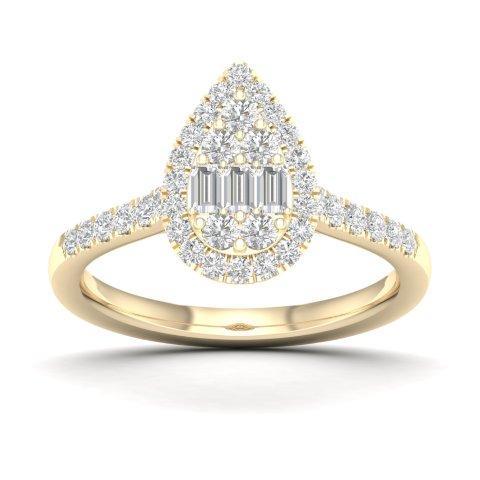 14K 0.50CT D-LADIES RINGS