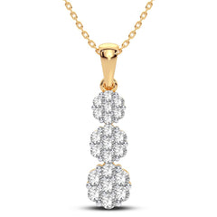 14K 0.75CT Diamond Pendant