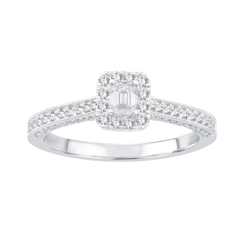 14K 0.50ct Diamond Bridal Ring