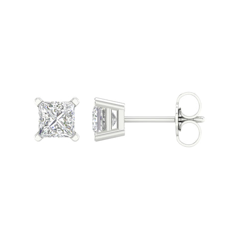 14K 1.00CT Certified Lab Grown Diamond Earrings ( IGI Certified )