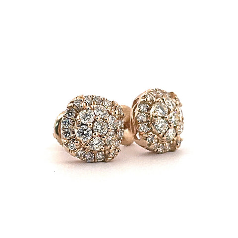 14KY Diamond Earring Studs 1.01CTW