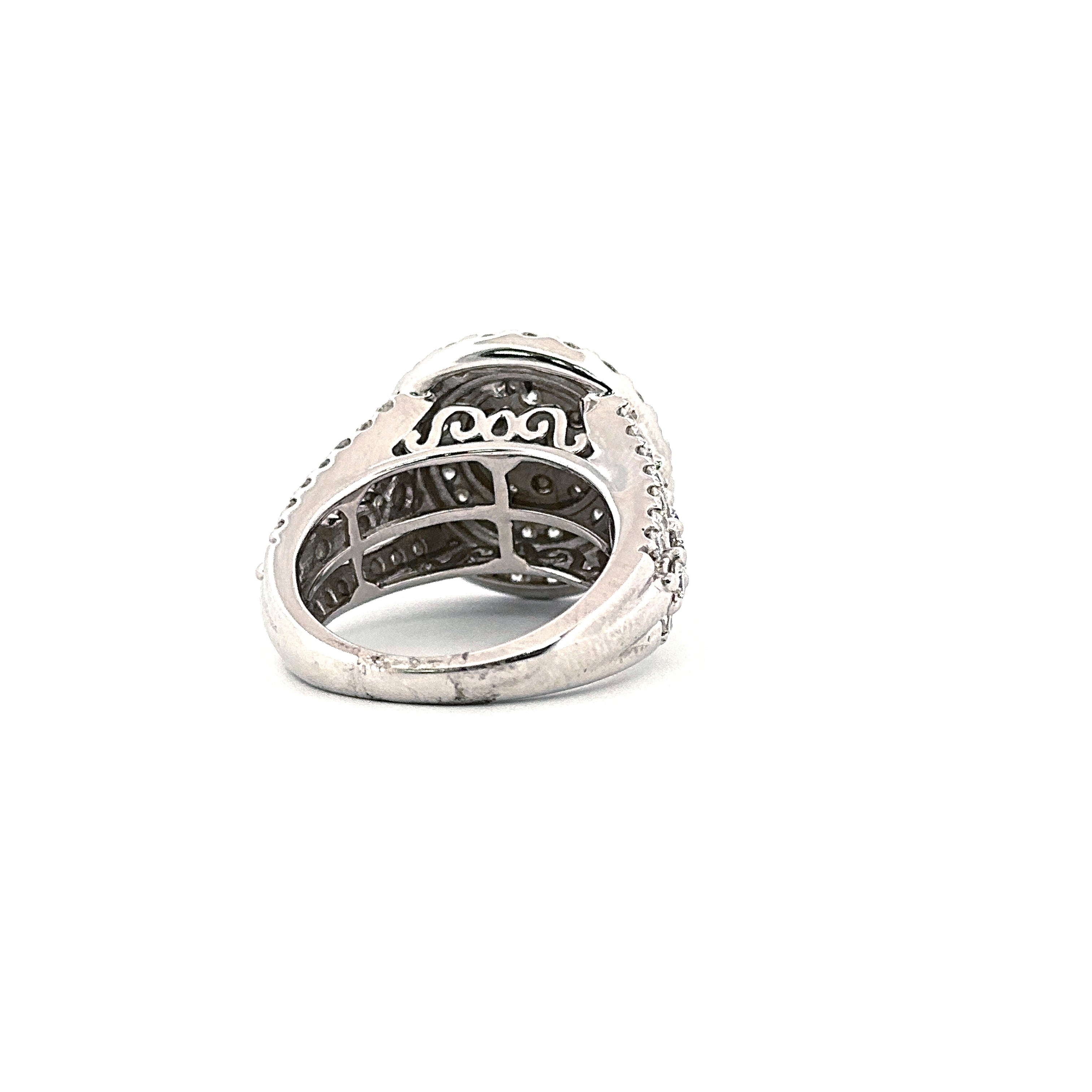 14K White Gold 3.04CT