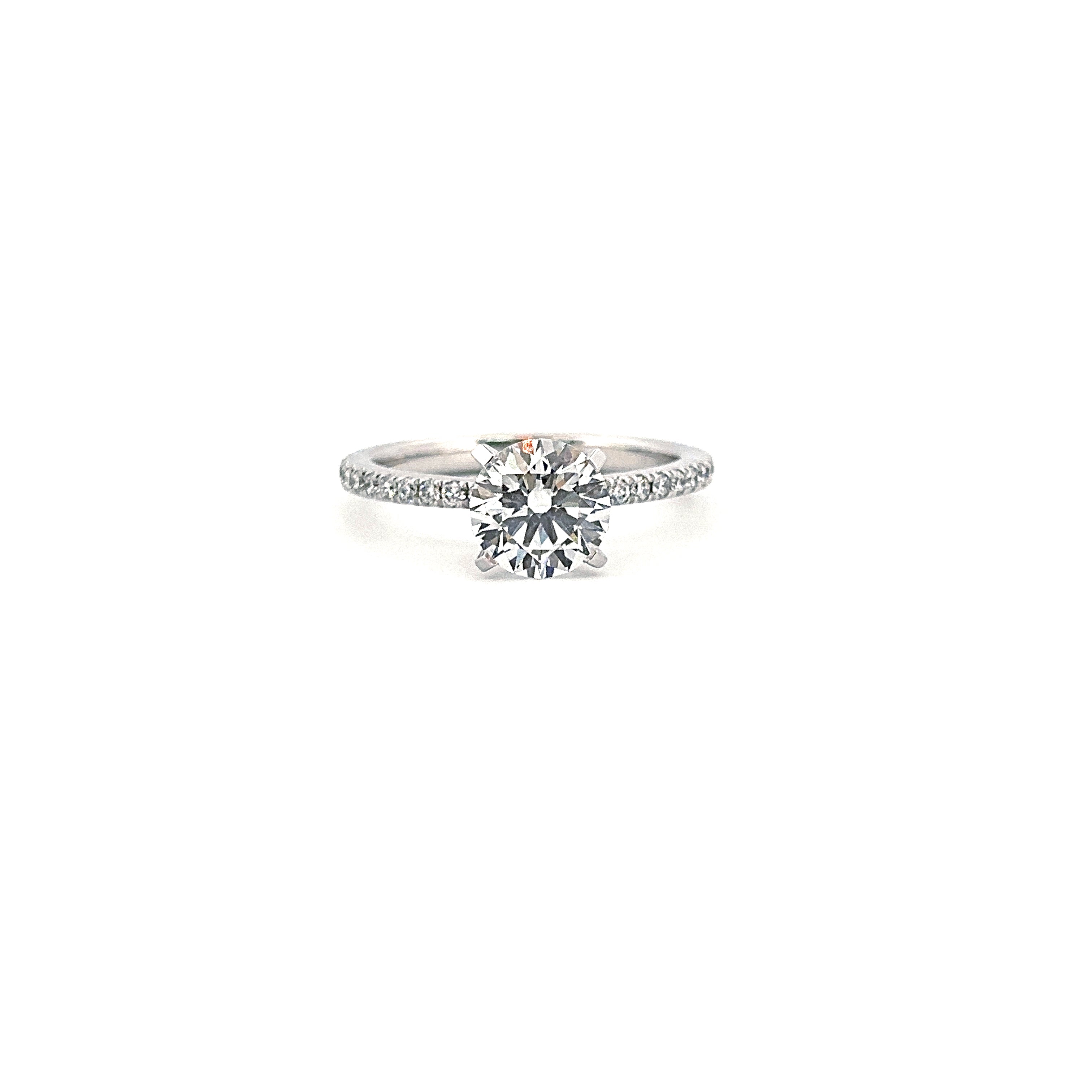 14K White Gold Engagement Ring 1.75CT