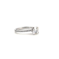 14K White Gold Engagement Ring 1.75CT