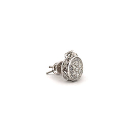 14K White Gold Diamond Earrings Studs 1.25CTW