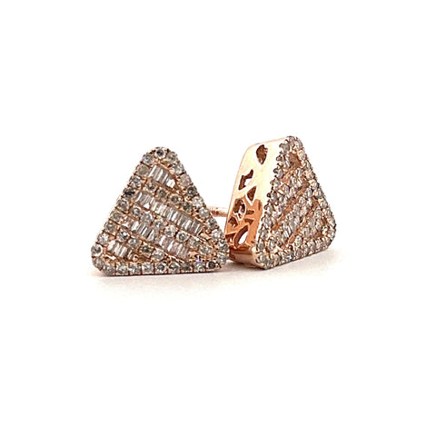 14KT Rose Gold Earrings 0.63CTW