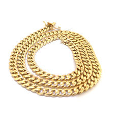 10K Yellow Gold Cuban 24" 7.5mm