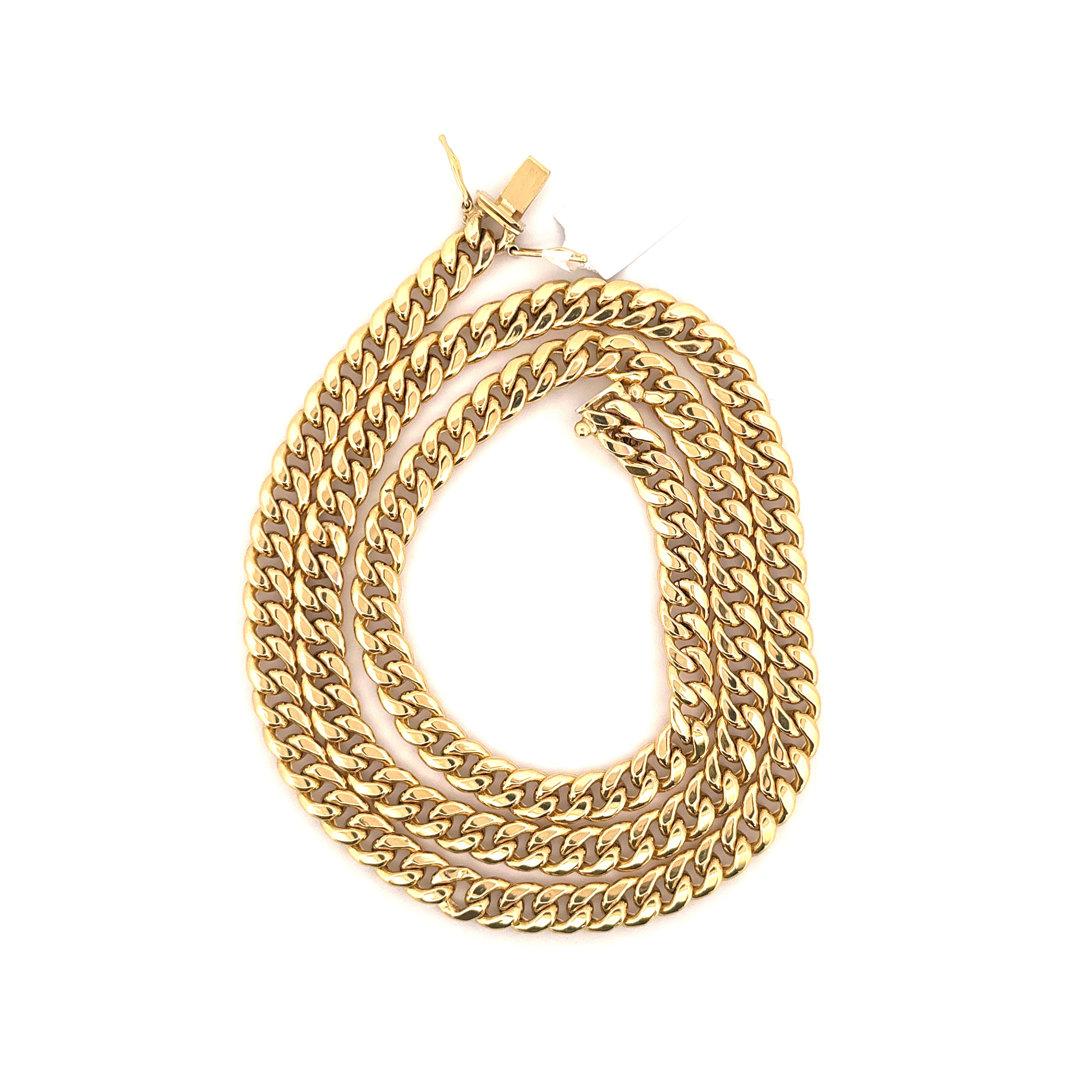 10K Yellow Gold Cuban 24" 7.5mm