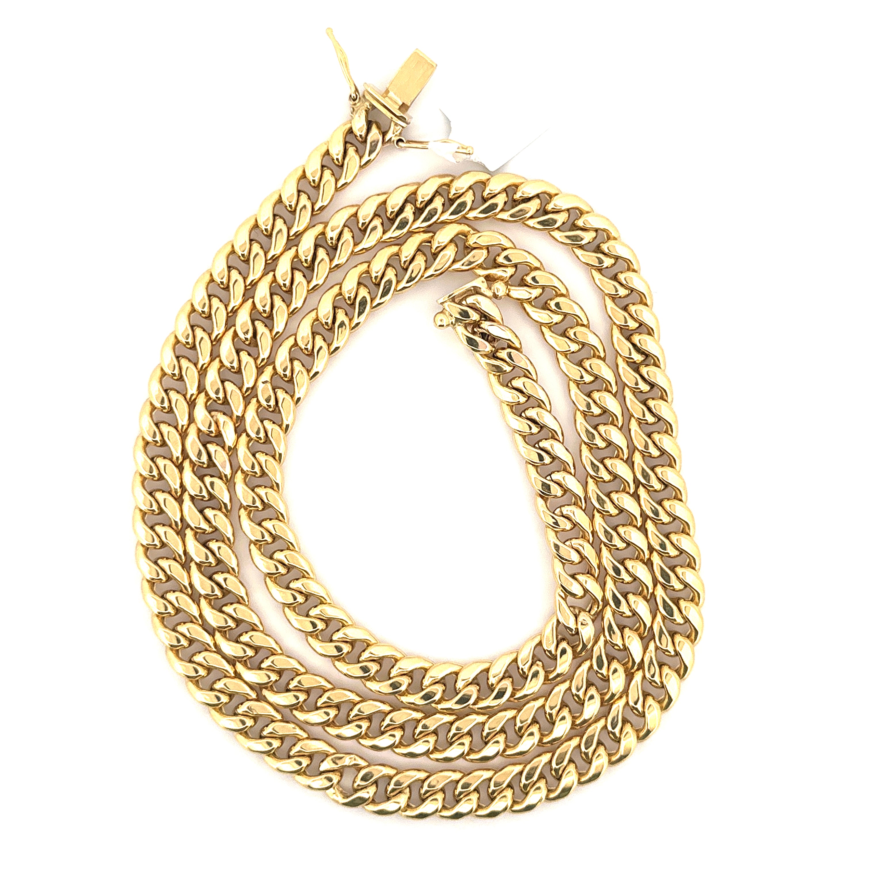 10K Yellow Gold Cuban 24" 7.5mm