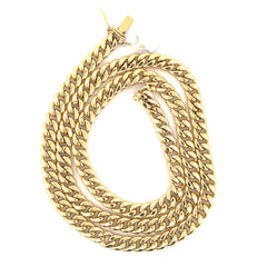 10K Yellow Gold Cuban 24" 7.5mm