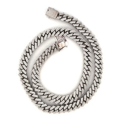 10K White Gold Diamond Cuban 26.75CTW