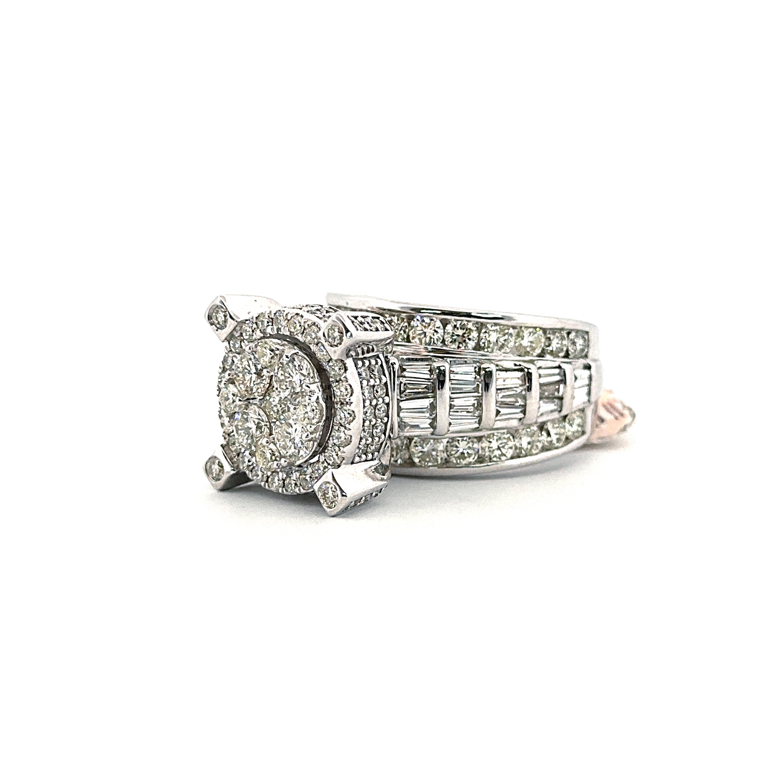 10 KT White Gold Circle Diamond 6.33 CT