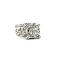 10 KT White Gold Circle Diamond 6.33 CT