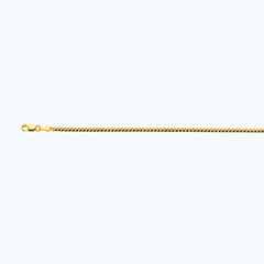 14K 2.5MM YELLOW GOLD SOLID MIAMI CUBAN 28" CHAIN NECKLACE (AVAILABLE IN LENGTHS 7" - 30")