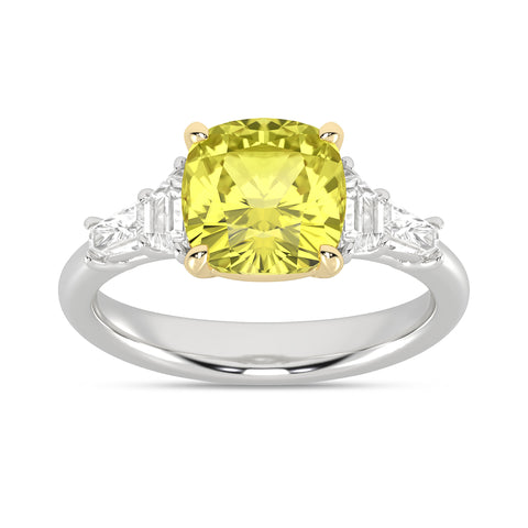 Certified Lab Grown 14K 4.00CT Diamond Engagement Ring