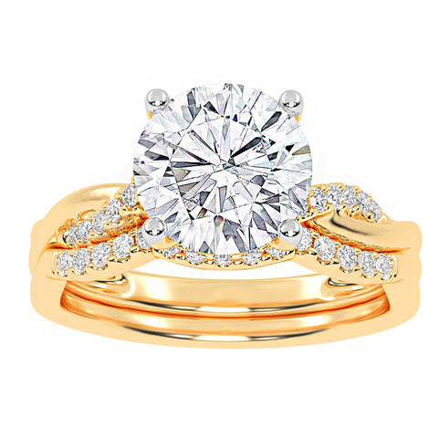 10K 1.25CT Certified Lab Grown Diamond Bridal Ring