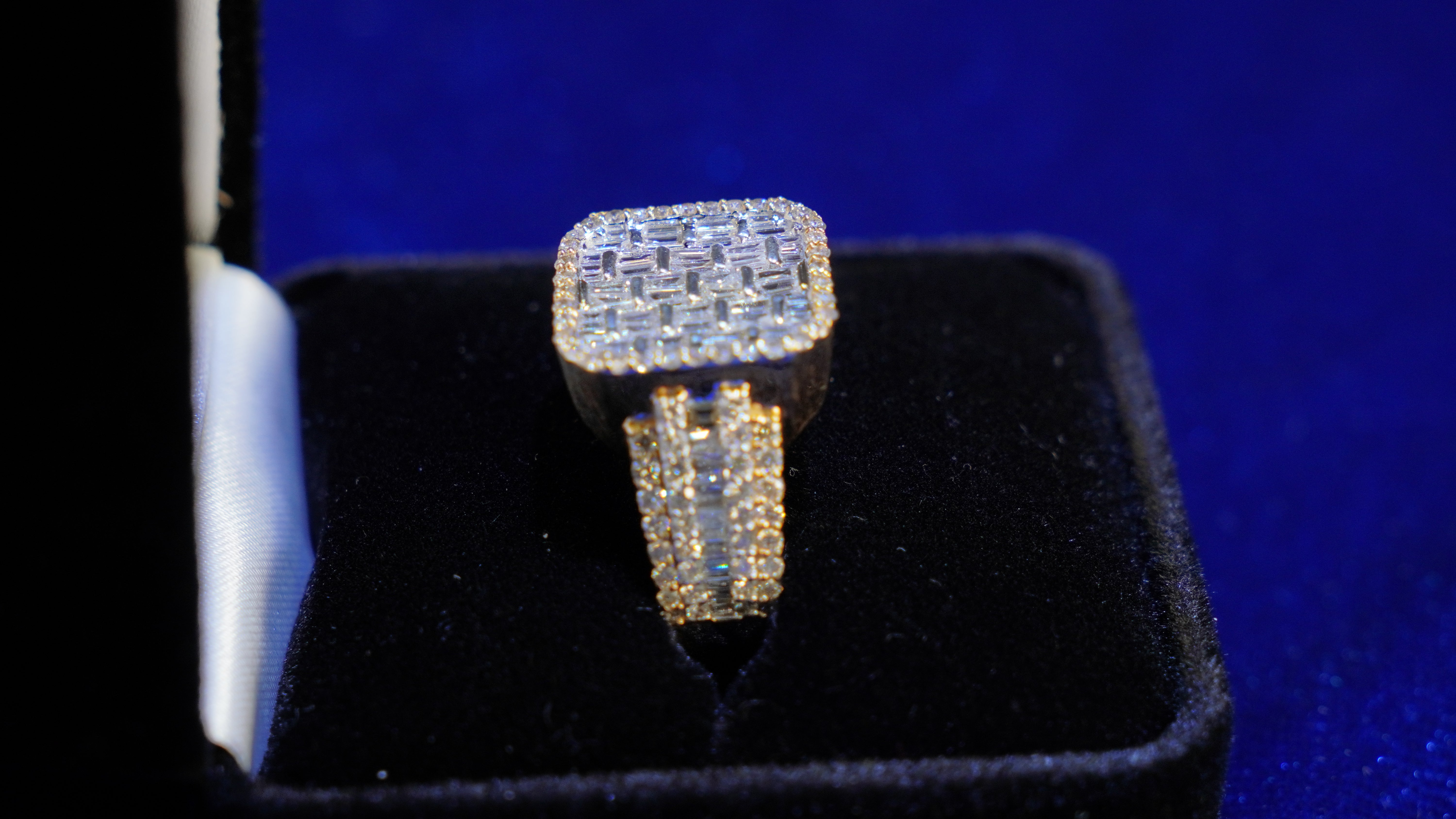Men's Square Diamond Ring