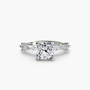 Solitaire with Eternity Pavé