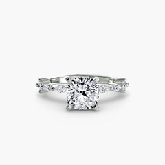 Solitaire with Eternity Pavé