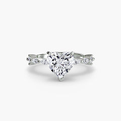 Solitaire with Eternity Pavé