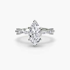 Solitaire with Eternity Pavé