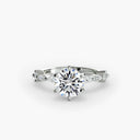 Solitaire with Eternity Pavé