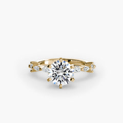 Solitaire with Eternity Pavé