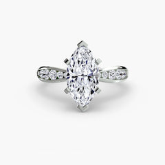 Solitaire with Pavé 3