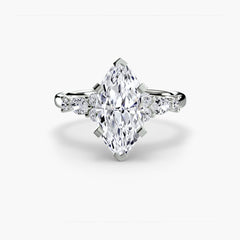 The Floral Accent Solitaire