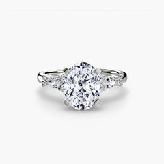 The Floral Accent Solitaire