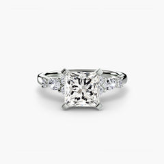 The Floral Accent Solitaire