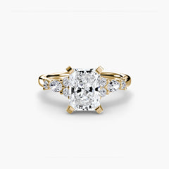 The Floral Accent Solitaire