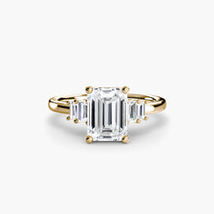 Baguette Accent Solitaire