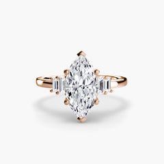 Baguette Accent Solitaire