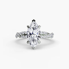 The Twisted Pavé Solitaire