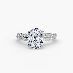 The Twisted Pavé Solitaire