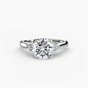 Solitaire with Cluster Shoulders 2