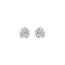 1.5 Carat Round Brilliant Lab Grown Diamond Stud Earrings White Gold angle view