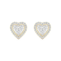 10K 0.16CT D-HEART EARRINGS