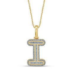 10K 0.39- 0.46CT D-BAGUETTE INITIAL " I  "