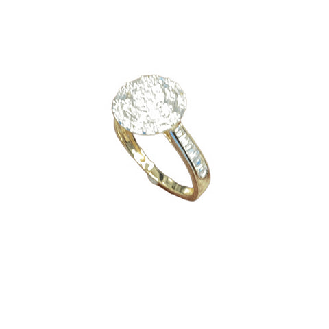 14K 0.50CT D-LADIES BAGUETTE  RING