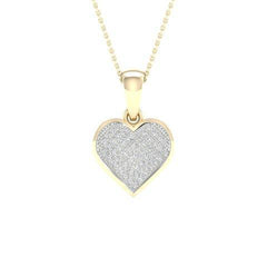 10K 0.15CT D-HEART CHARMS