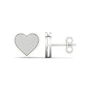 SPL PRICE: 10KT 0.20CT D- EARRINGS "HEART"