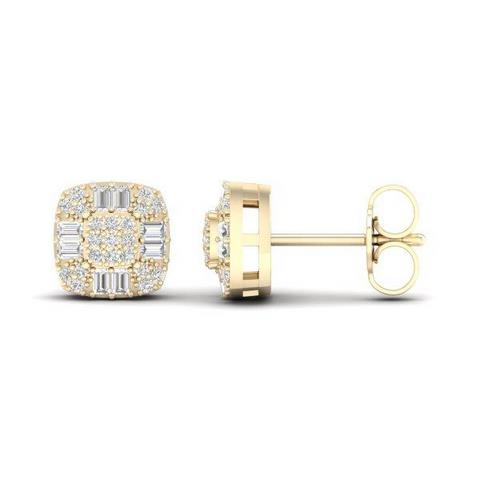 SPL PRICE: 10K 0.25CT D-BAGUETTE EARRINGS