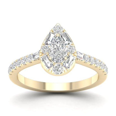SPL PRICE: 14K 0.90CT D-LADIES RINGS