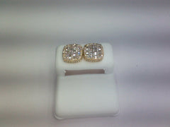 10K 1.06-1.11CT D-BAGUETTE EARRINGS